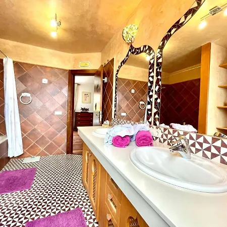 Wonderful With Private Pool, Wifi, Gym And Barbecue In South Tenerife 빌라 *