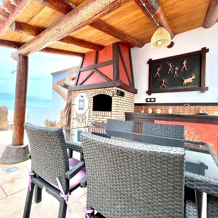 Wonderful With Private Pool, Wifi, Gym And Barbecue In South Tenerife 빌라 *