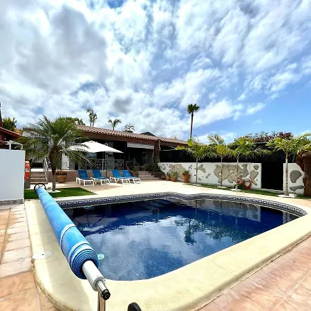 Wonderful With Private Pool, Wifi, Gym And Barbecue In South Tenerife * אדחה