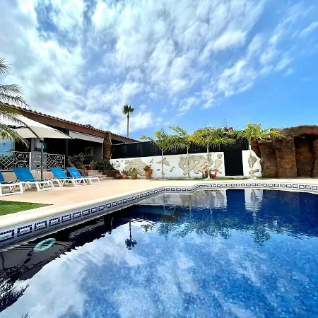 Wonderful With Private Pool, Wifi, Gym And Barbecue In South Tenerife וילה *