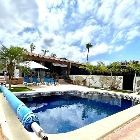 Wonderful With Private Pool, Wifi, Gym And Barbecue In South Tenerife אדחה